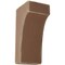 Ekena Millwork 3 1/2"W x 4"D x 8"H Clarksville Wood Vintage Decor Bracket, Weathered Brown BKTWD04X04X08CVBR - alternate 1